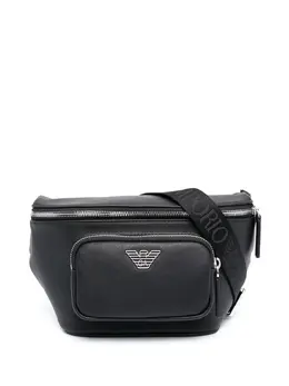 Emporio Armani leather logo-plaque bag 19097752