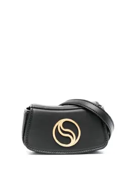 Stella McCartney S logo plaque curved belt bag 18251481