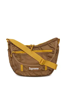 Supreme logo-patch messenger bag 18302679