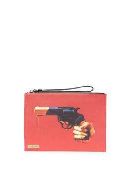 Seletti graphic-print wash bag 18536307