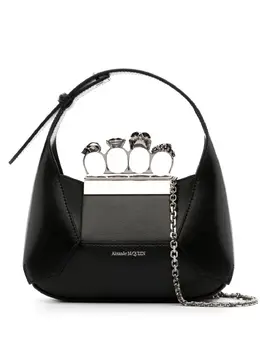 Alexander McQueen Mini Jewelled leather bag 18976914