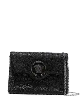 Versace La Medusa crystal envelope clutch 19367742