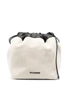 Jil Sander logo-print bucket bag 19216356