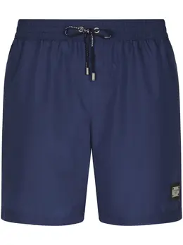 Dolce & Gabbana DG Essentials logo-plaque swim shorts 19239918