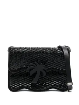 Palm Angels rhinestone-embellished shoulder bag 19472576