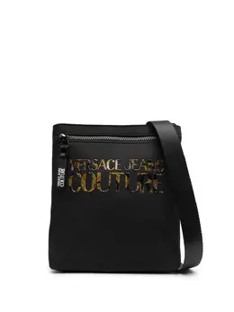 Versace logo-embellished messenger bag 19258835