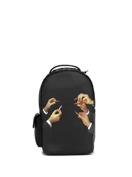 Seletti graphic print backpack 19102756