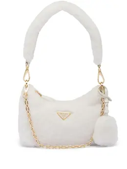 Prada Re-Edition shearling mini bag 19468581