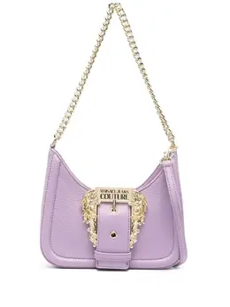 Versace engraved-logo buckle shoulder bag 19453494