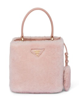 Prada mini Panier shearling tote bag 19509173