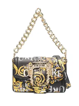 Versace Baroque buckle printed shoulder bag 19537467