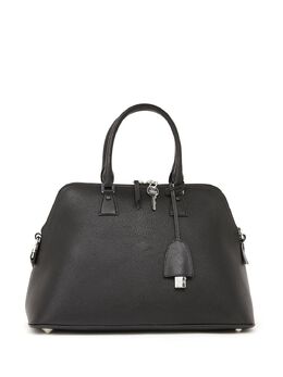 Maison Margiela logo-patch leather shoulder bag 18884481