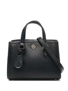 Michael Kors logo-plaque leather tote bag 19542057