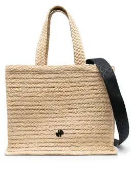 Patou large raffia tote bag 19164104