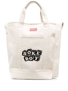 Kenzo logo-patch tote bag 19627160