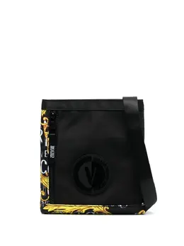 Versace logo-patch detail messenger bag 19478747