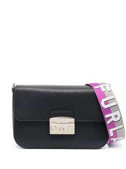 Furla leather logo-strap crossbody bag 19302379
