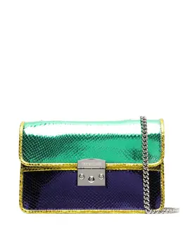 Roberto Cavalli metallic colour-block crossbody bag 18754754