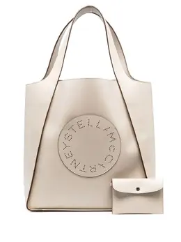Stella McCartney Stella Logo square tote bag 19678070