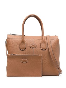 Tod's tonal-logo leather tote bag 19713530