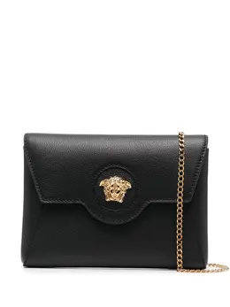 Versace Medusa-plaque leather crossbody bag 19755478