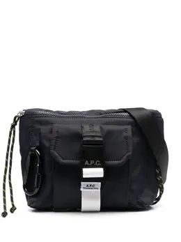 A.P.C. logo-patch belt bag 19731759