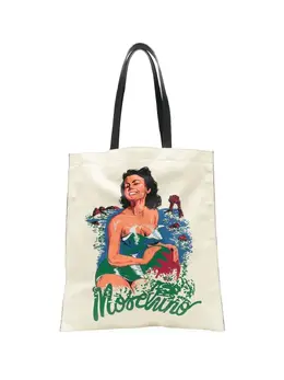 Moschino graphic-print detail tote bag 19740103
