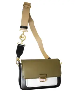 Michael Kors Brandshaw Medium Color-Block Leather Women's Crossbody Bag 30t1g2bm2l-315