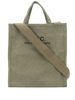 A.P.C. logo cotton tote bag 15265559