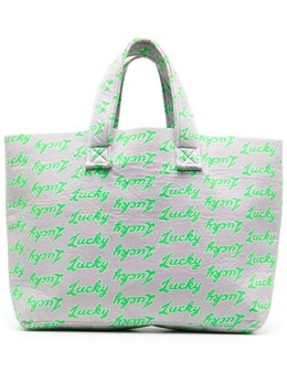 Natasha Zinko all-over Lucky-print tote bag 19672607