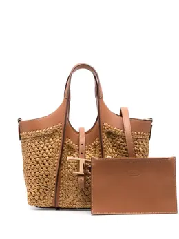 Tod's Timeless raffia tote bag 19819175