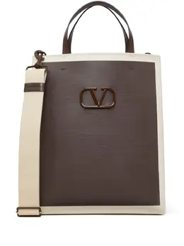 Valentino Garavani logo-plaque tote bag 19183359
