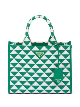 Prada small Symbole embroidered tote bag 19922606