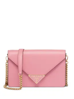 Prada logo-plaque shoulder bag 19923550
