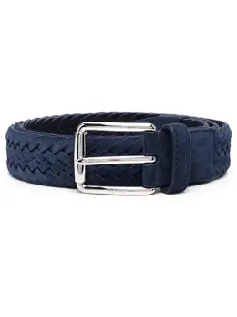 Tod's logo-engraved braided belt 19863956