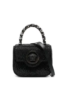 Versace La Medusa crystal-embellished mini bag 19943897