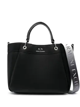 Armani Exchange logo-print leather tote 19842697