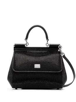 Dolce & Gabbana small Sicily rhinestone shoulder bag 20024927