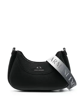 Armani Exchange debossed-logo leather crossbody bag 19960638