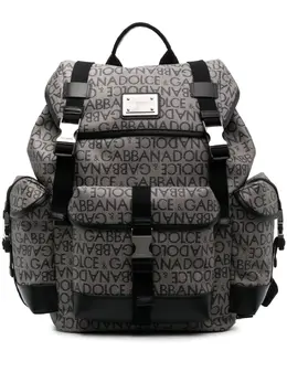 Dolce & Gabbana logo jacquard backpack 20057283