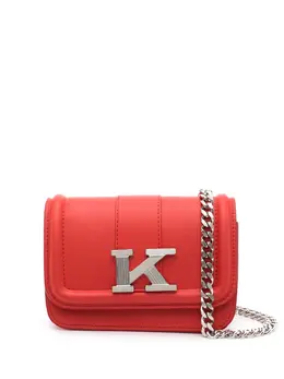 Kiton logo-plaque leather mini bag 20042095