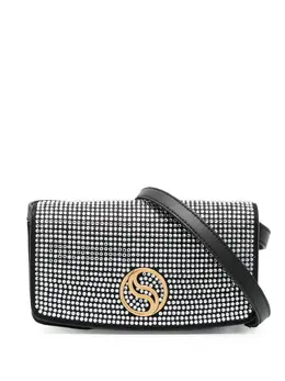 Stella McCartney S-Wave crystal-embellished crossbody bag 19485996