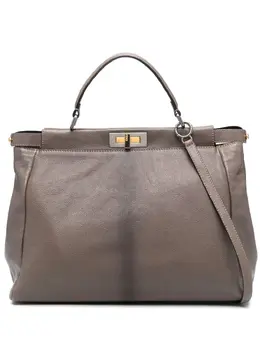 Fendi 2010s Peekaboo leather tote bag 19597441