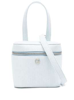 Coperni logo-plaque denim tote bag 20089486