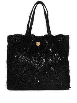 Dolce & Gabbana large Beatrice cordonetto lace tote bag 15971744