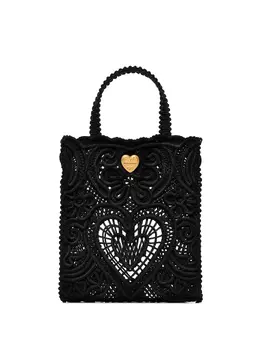 Dolce & Gabbana small Beatrice cordonetto lace shopper bag 15429759