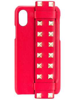 Valentino Garavani Rockstud strap iPhone X case 14606788