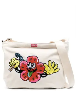 Kenzo logo-patch shoulder bag 19729950