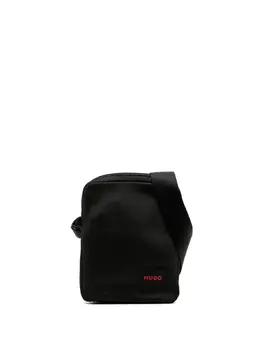 Hugo logo-patch messenger bag 19912909