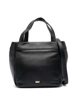 DKNY logo-plaque leather crossbody bag 20170818